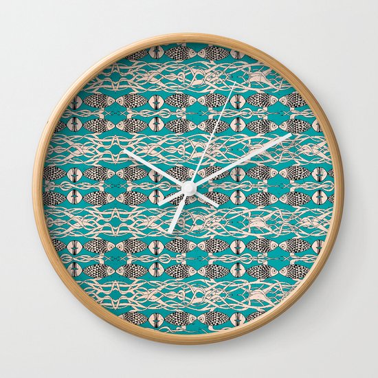 Underwater Pattern Wall Clock