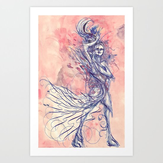 Line Dance Art Print