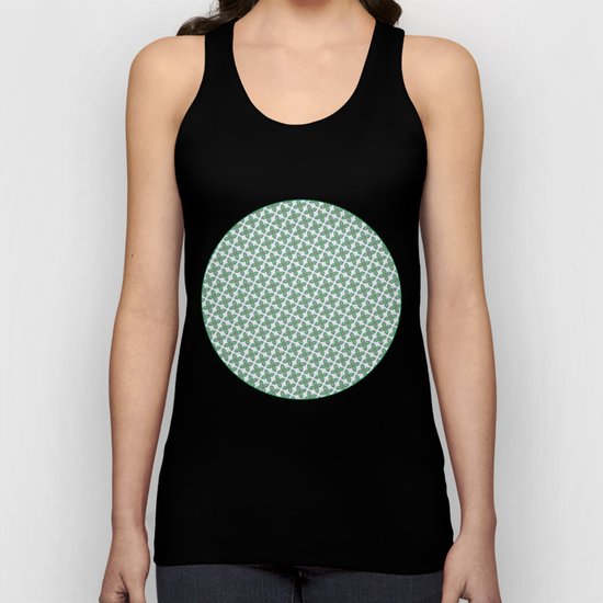 Mint Leaf Pattern Unisex Tank Top