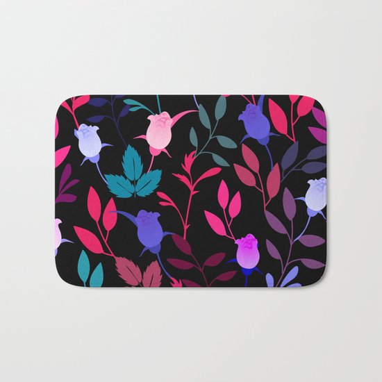 Flower Pattern XVI Bath Mat