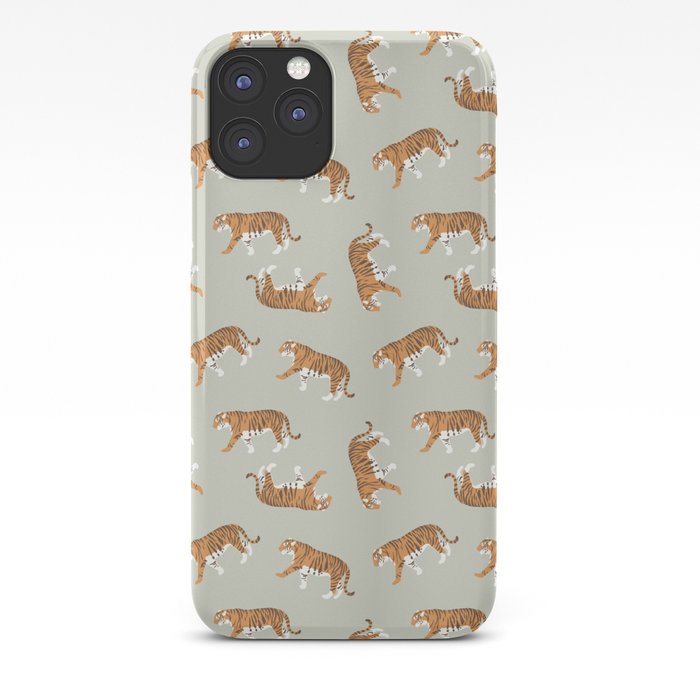 Tiger Trendy Flat Graphic Design iPhone Case
