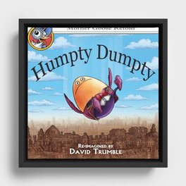 "Humpty Dumpty" (Mother Goose Retold-Book Cover) Framed Canvas
