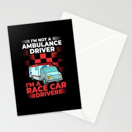 Ambulance Driver Emergency Medical Technician Stationery Card
