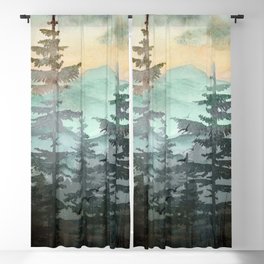 Pine Trees Blackout Curtain