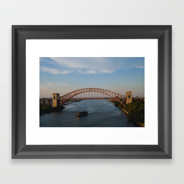 Hell Gate Bridge Framed Art Print