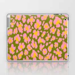 Leopard Print \\ Muted Colors \\ Green, Yellow, Pink Laptop Skin
