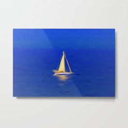The Art Of Sailing Metal Print | Yachtart, Vesselinastorm, Photo, Mediterraneanstorm, Dinghystorm, Maltesestorm, Maltaart, Stormysea, Boatart, Yachtinastormart 