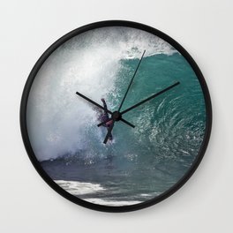 Bodysurfing Newport Wedge  4-30-13 / JT  Wall Clock