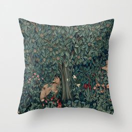 William Morris Greenery Tapestry Pt 2 Throw Pillow