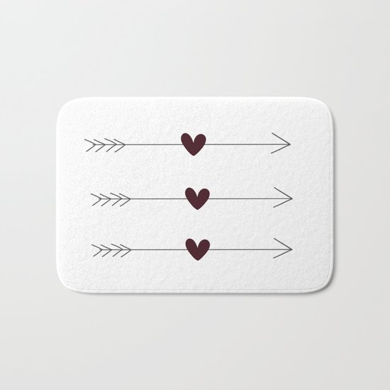 Arrows & Hearts Bath Mat