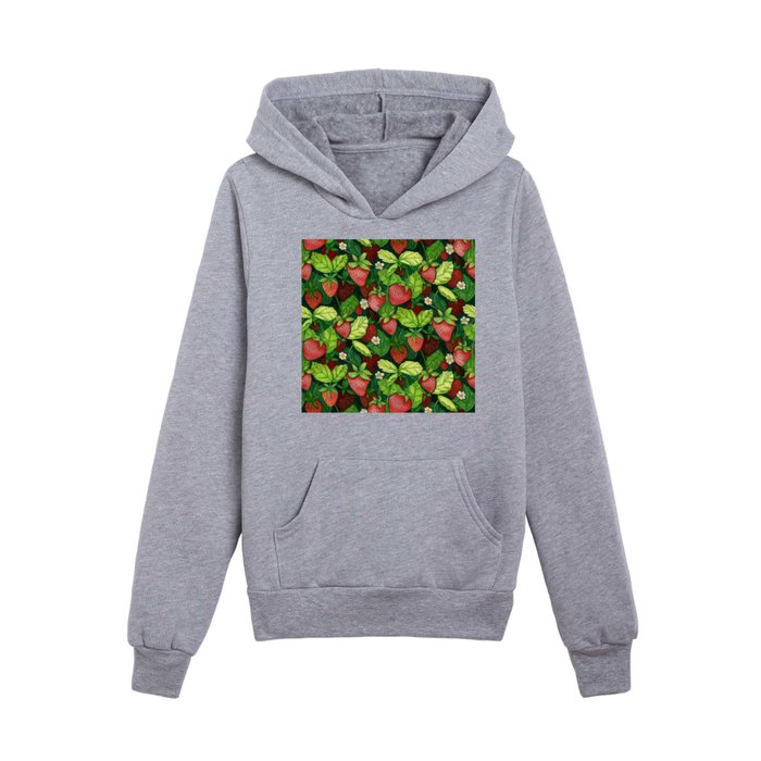 Strawberry Patch Kids Pullover Hoodie