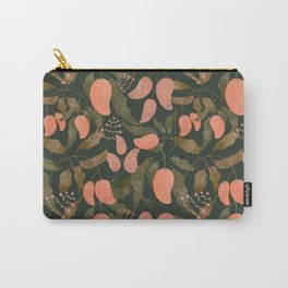 Mango on dark Carry-All Pouch | Exoticplants, Pattern, Foodpattern, Electrictangerine, Fruitpattern, Fruits, Hotsummer, Cute, Mangofruit, Peachycolor 