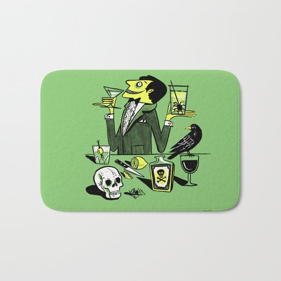 Drinks With The Mad Scientist Next Door Bath Mat