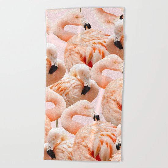 Flamingo Blush #society6 #decor #buyart #flamingoart Beach Towel