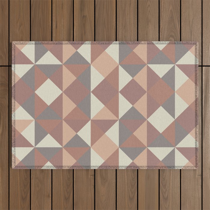 Trig Pattern_desert sands palette Outdoor Rug