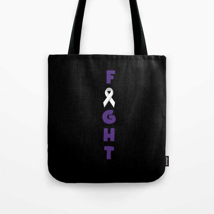 November Purple Fight Pancreatic Cancer Awareness Tote Bag