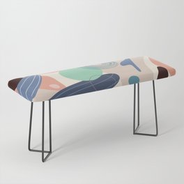 Coral Reef Abstract Bench