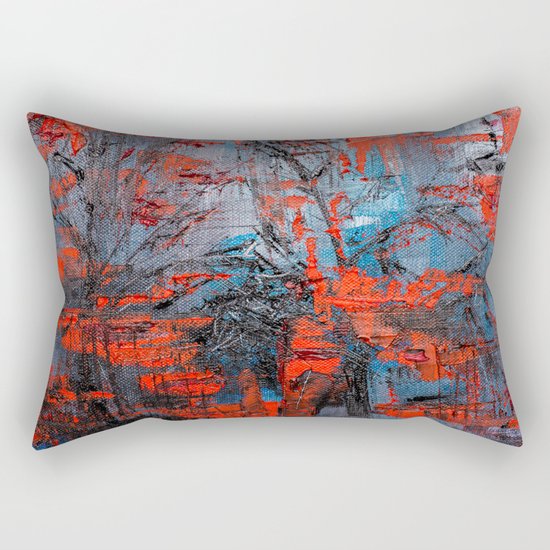 Red Forest Rectangular Pillow