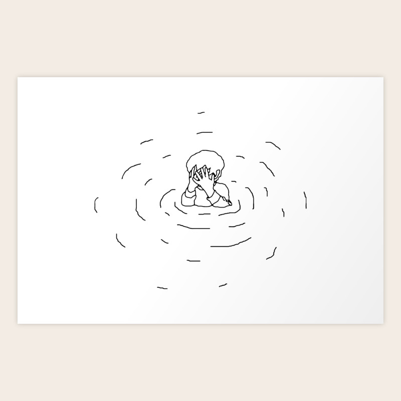 Crying Boy Drawing Minimalist Art Print By Duythetees Society6