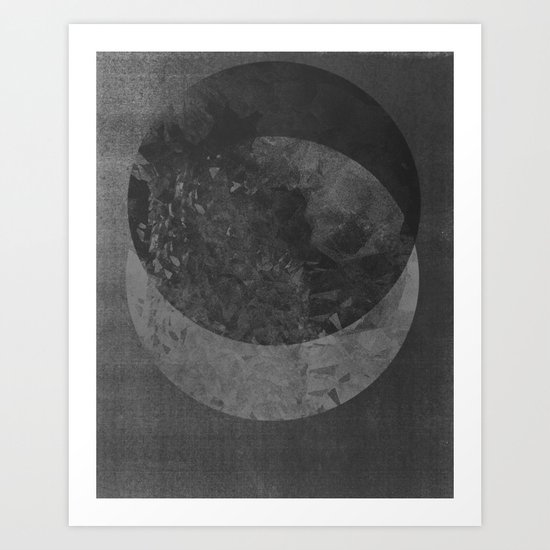 TWO MOON Art Print