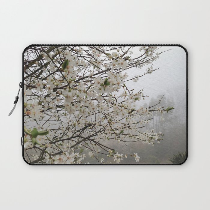 Fog Blossom Laptop Sleeve