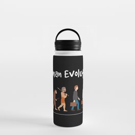Evolution - past to future Water Bottle