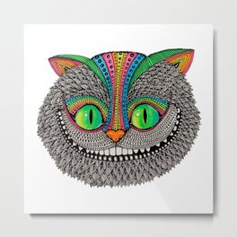 Alice´s cheshire cat by Luna Portnoi Metal Print