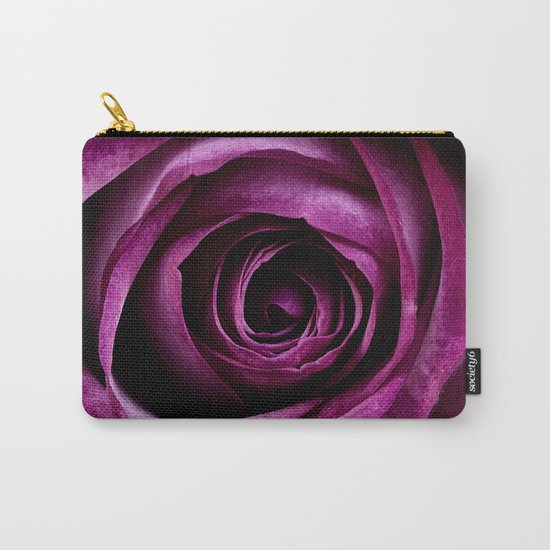 Purple Rose Carry-All Pouch