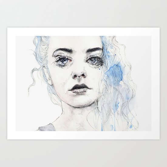 aquamarine freak Art Print