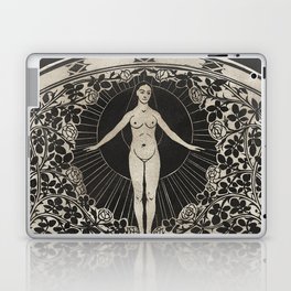 1901 Calendar With Women and Flowers Laptop Skin
