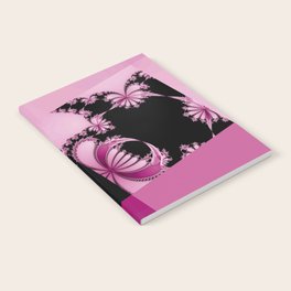 Fractal Garden pink Notebook