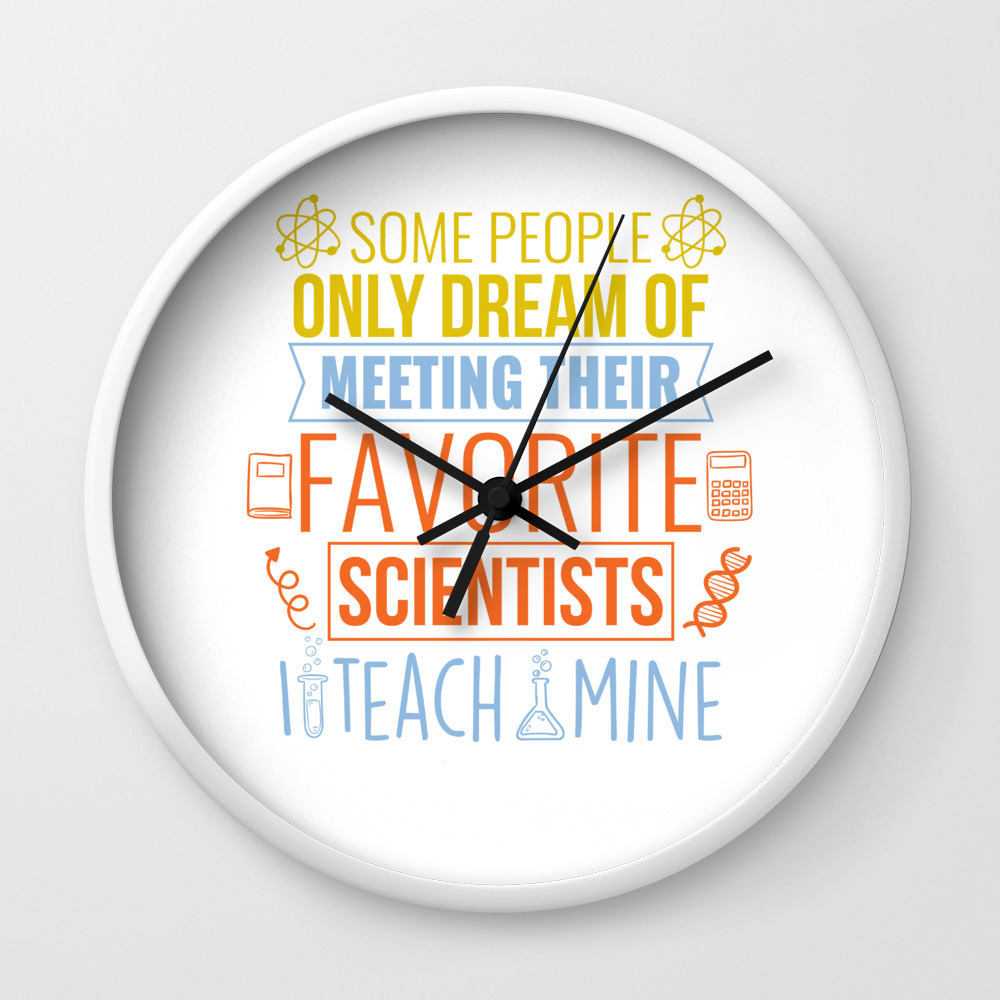 Personalized Chemistry Teacher Gift Wall Clock Gift 