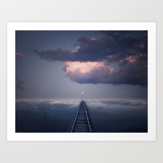 Without a Road Map Art Print
