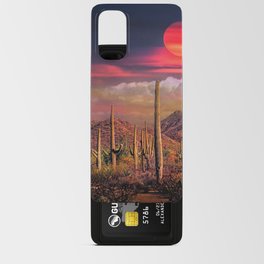 Cactus Under A Painted Sky Android Card Case