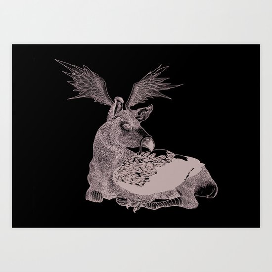 Cerf Volant Art Print