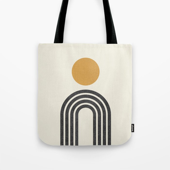 Mid century modern gold Tote Bag