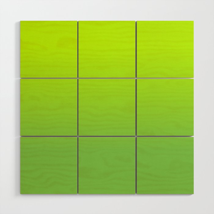 LIME GREEN OMBRE PATTERN Wood Wall Art