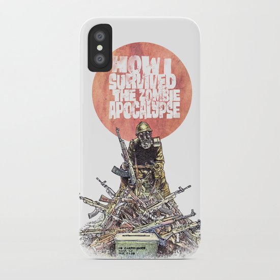 How I Survived The Zombie Apocalypse iPhone Case