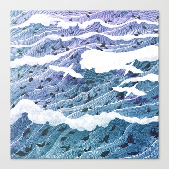 From Leaf to Feather Canvas Print