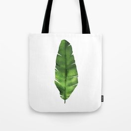 Banana leaf. Watercolor Illustration. Tote Bag