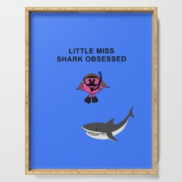 Little Miss Shark Obsessed Phone Serving Tray