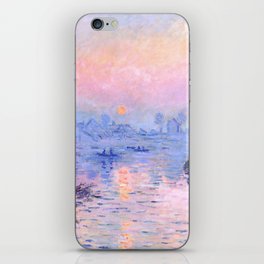 Claude Monet "Sunset on the Seine at Lavacourt. Winter Effect" iPhone Skin