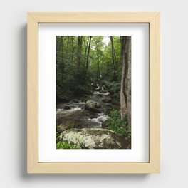 Rushing Through the Green Recessed Framed Print