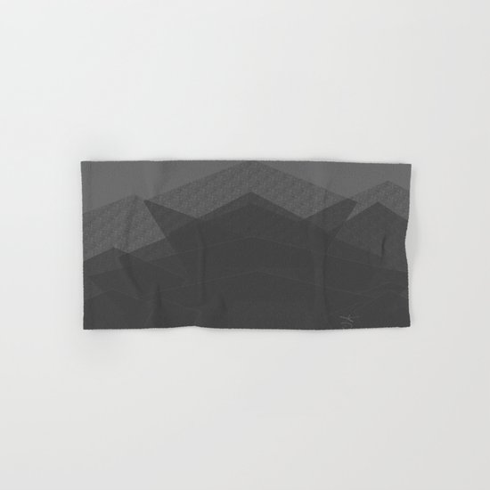 Grey Mountain Climbing. Rock Climbing Hand & Bath Towel
