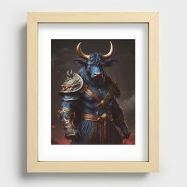 Legendary Warrior- Bull No.1 Recessed Framed Print