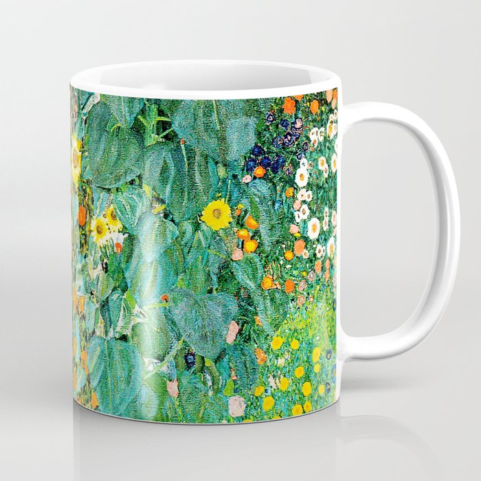 Gustav Klimt - Farm Garden with Sunflowers Coffee Mug