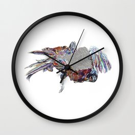 Abstract Roadkill--Pheasant (Hiken x Haugen Collab) Wall Clock