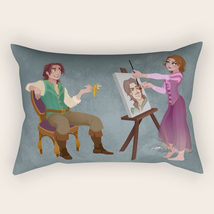 Tangled Rapunzel Short Brown Hair And Flynn Rider Rectangular