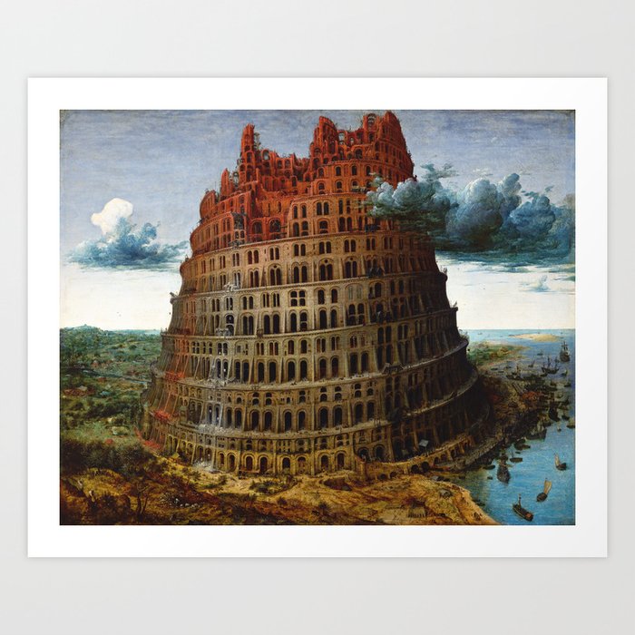 Pieter Brueghel The Elder - The Tower of Babel 1568 Art Print