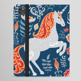 Enchanting Unicorn & Hummingbird iPad Folio Case